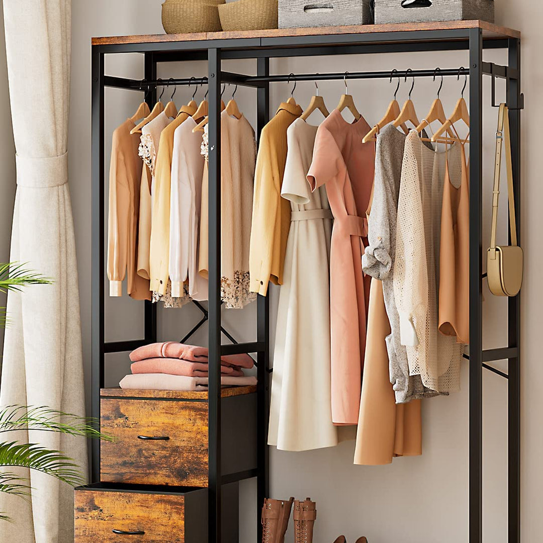 Lulive Clothes Racks, Heavy Duty Garment Rack for Hanging Clothes ...